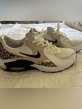 Nike Women’s White, Black & Leopard Accent Athletic Sneakers